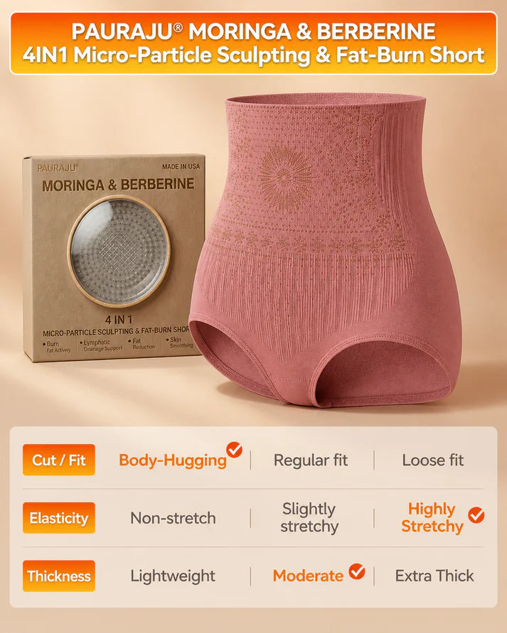 4-in-1 Shaping and Fat-Burning Microfiber Shorts