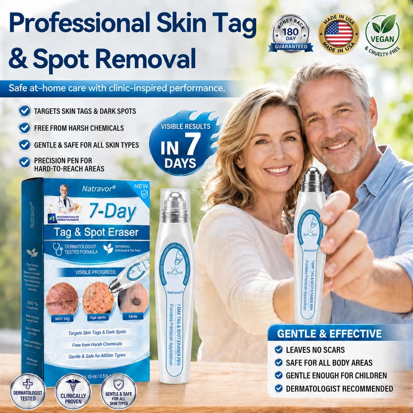 7-Day Skin Tag & Spot Eraser Painless & Scar-Free Advanced Skin Renewal Roller Pen