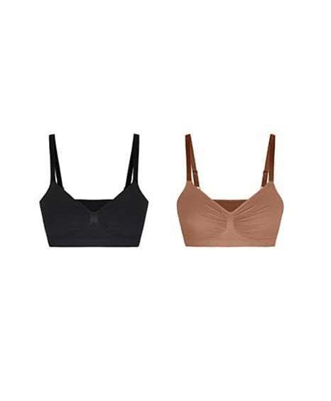 Womens Wireless Sculpt Bra Comfort Bralettes No Underwire Unlined Cami Bra