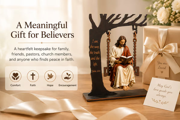 🔥Last Day 49% OFF - ✝️📚Christian Jesus Swing Ornament