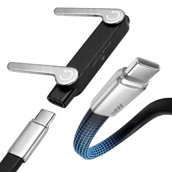 240W Fast-Charging Cable with Detachable Stand