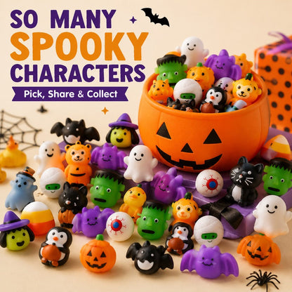 🎃Halloween Mochi Squishy Toys – Cute Sensory Party Favors & Goodie Bag Fillers