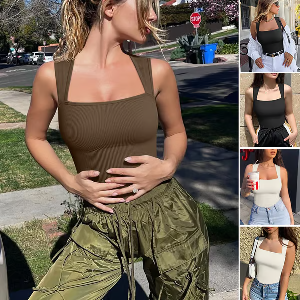 🔥Last Day ✨Sleeveless Tummy Control Tank Tops Bodysuits