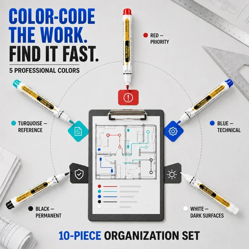 Precision Tip Quick-Dry Oil-Based Marker Pen