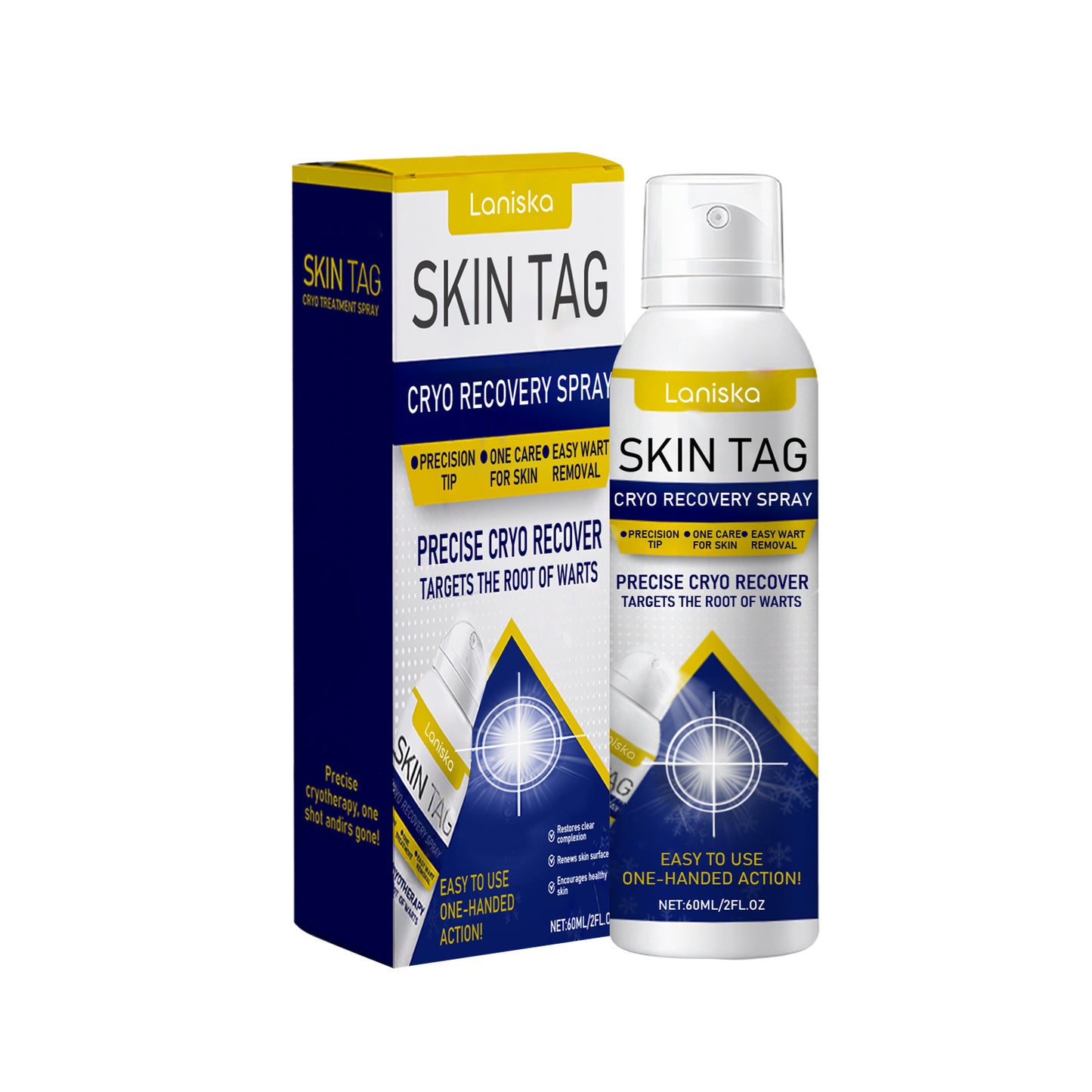 ❄️ Fast-Acting Cryo Formula! ✨ Freeze Blemishes Instantly!  Skin Tag Cryo Treatment Spray