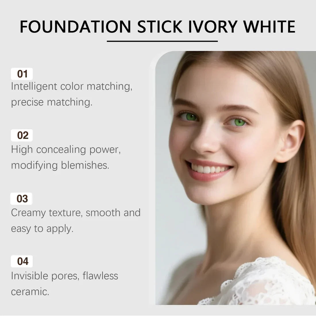 🔥Your Christmas gift💥NEW & Upgraded💥 The most popular cosmetics at present-Korean Color-Changing Foundation Stick2.0